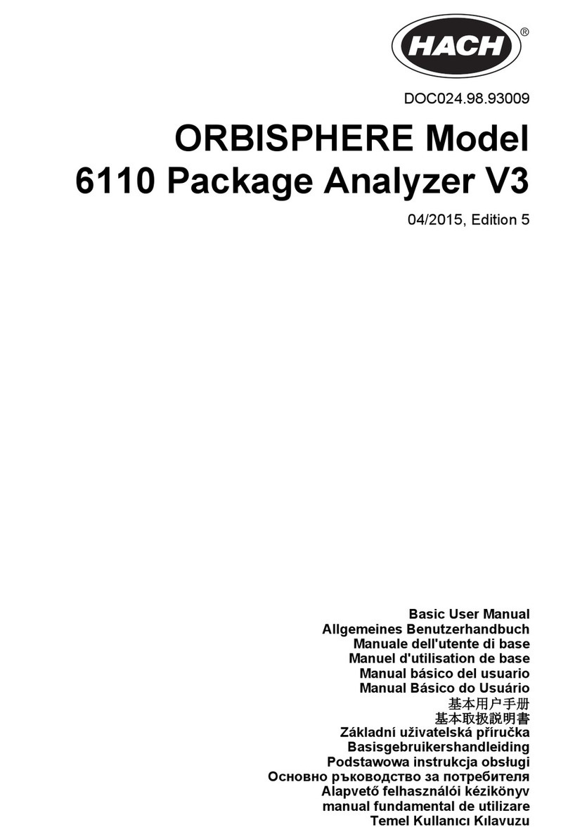 Hach ORBISPHERE 6110 user manual