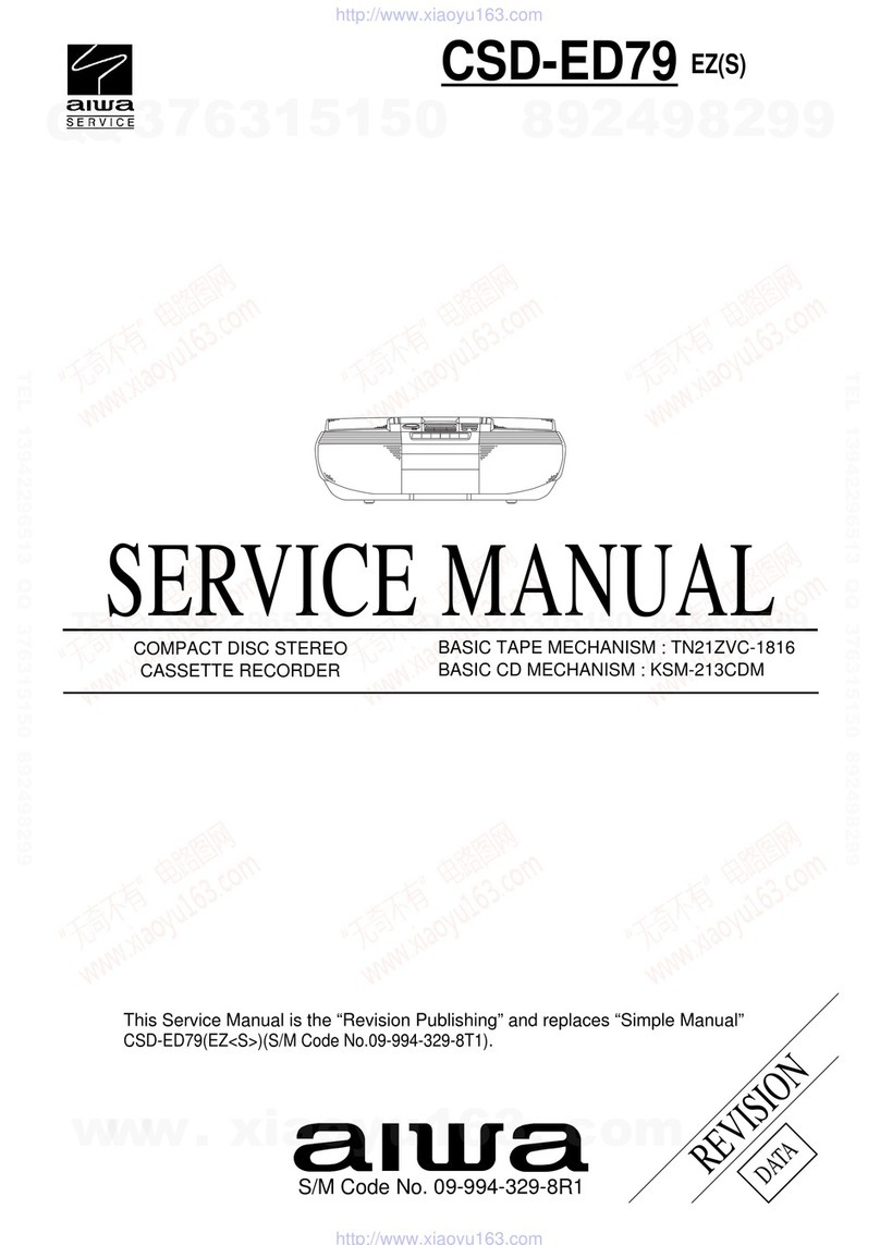 Aiwa CSD-ED79 User manual