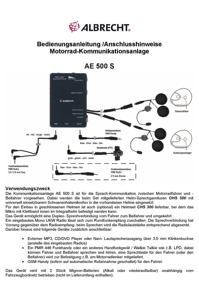 Albrecht AE 500S operating manual