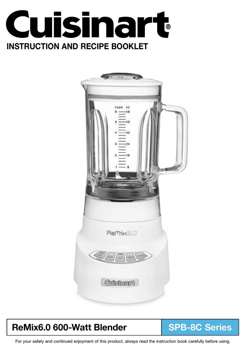 Cuisinart ReMix6.0 INSTRUCTION AND RECIPE BOOKLET