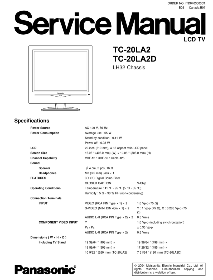 Panasonic TC-20LA2 User manual