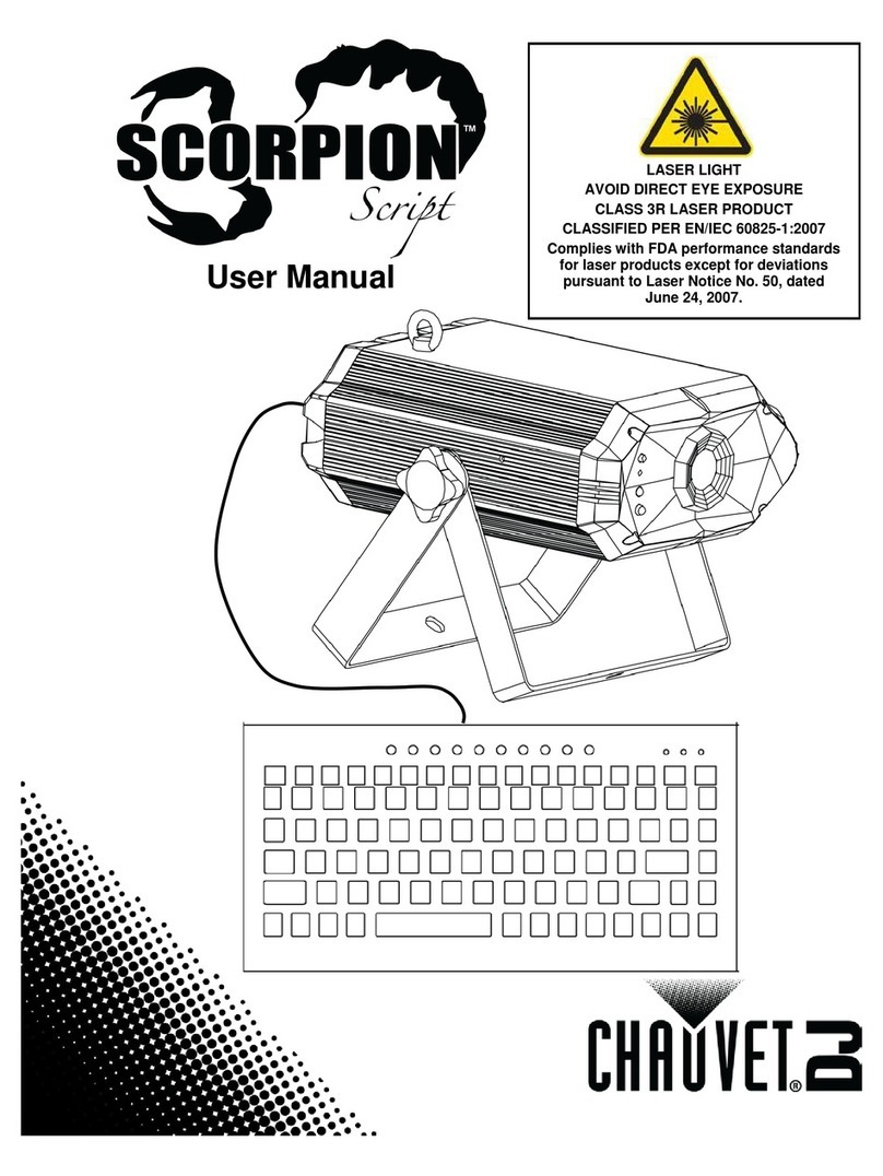 Chauvet Scorpion Script user manual Chauvet Scorpion Script user manual