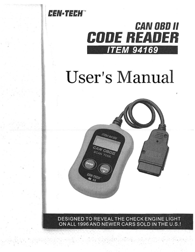Centech CAN OBD II user manual