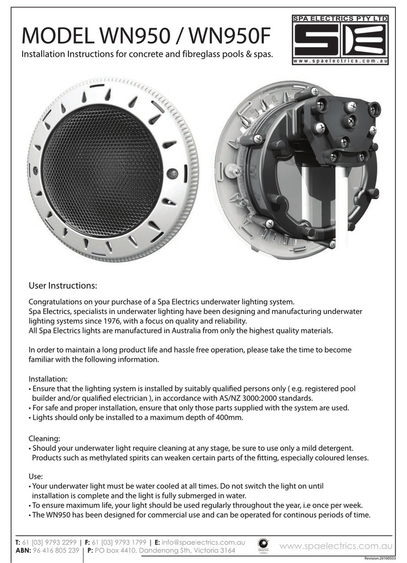 Spa Electrics WN950 installation instructions