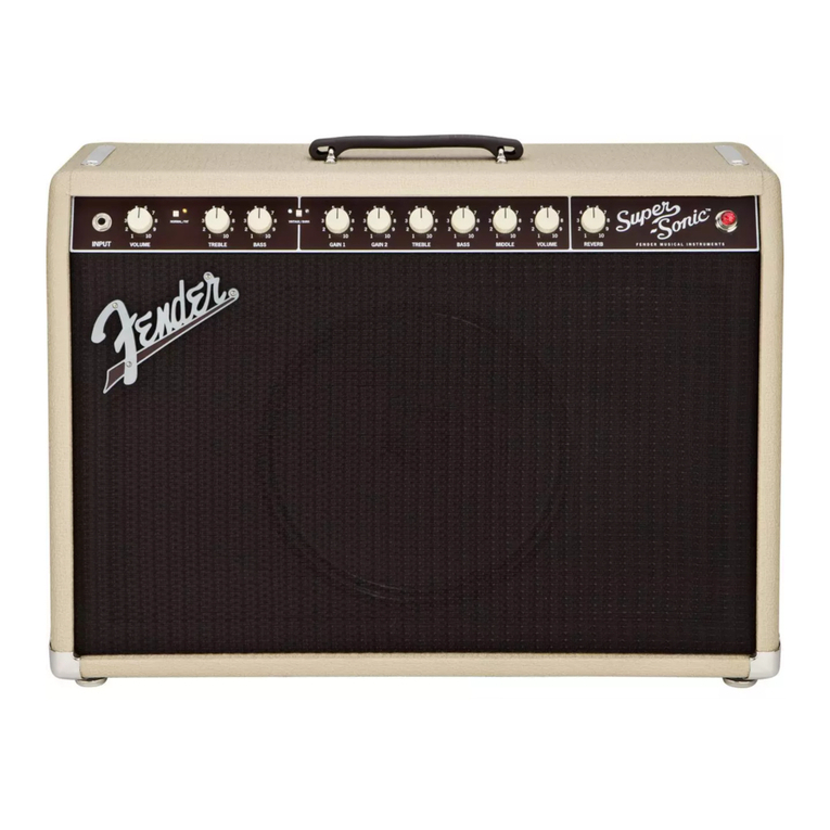 Fender SUPER-SONIC 22 User manual Fender SUPER-SONIC 22 User manual