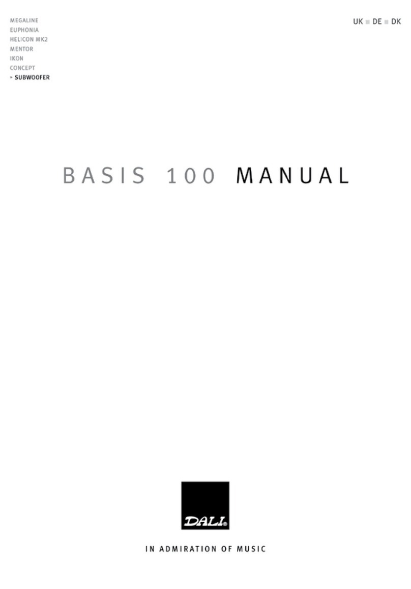 Dali BASIS 100 manual