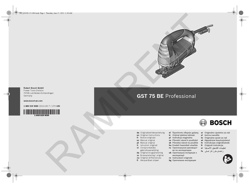 Bosch GST 75 BE Professiona User manual