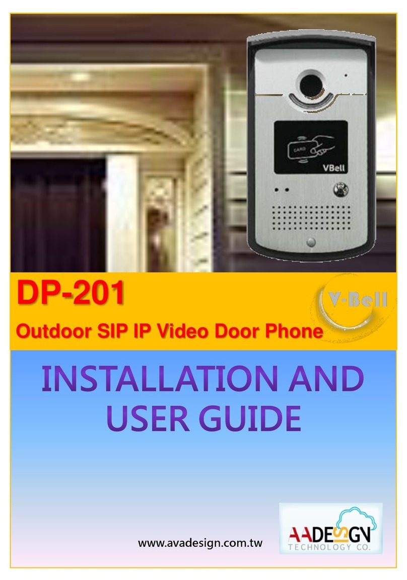 Avadesign DP-201 Installation and user guide