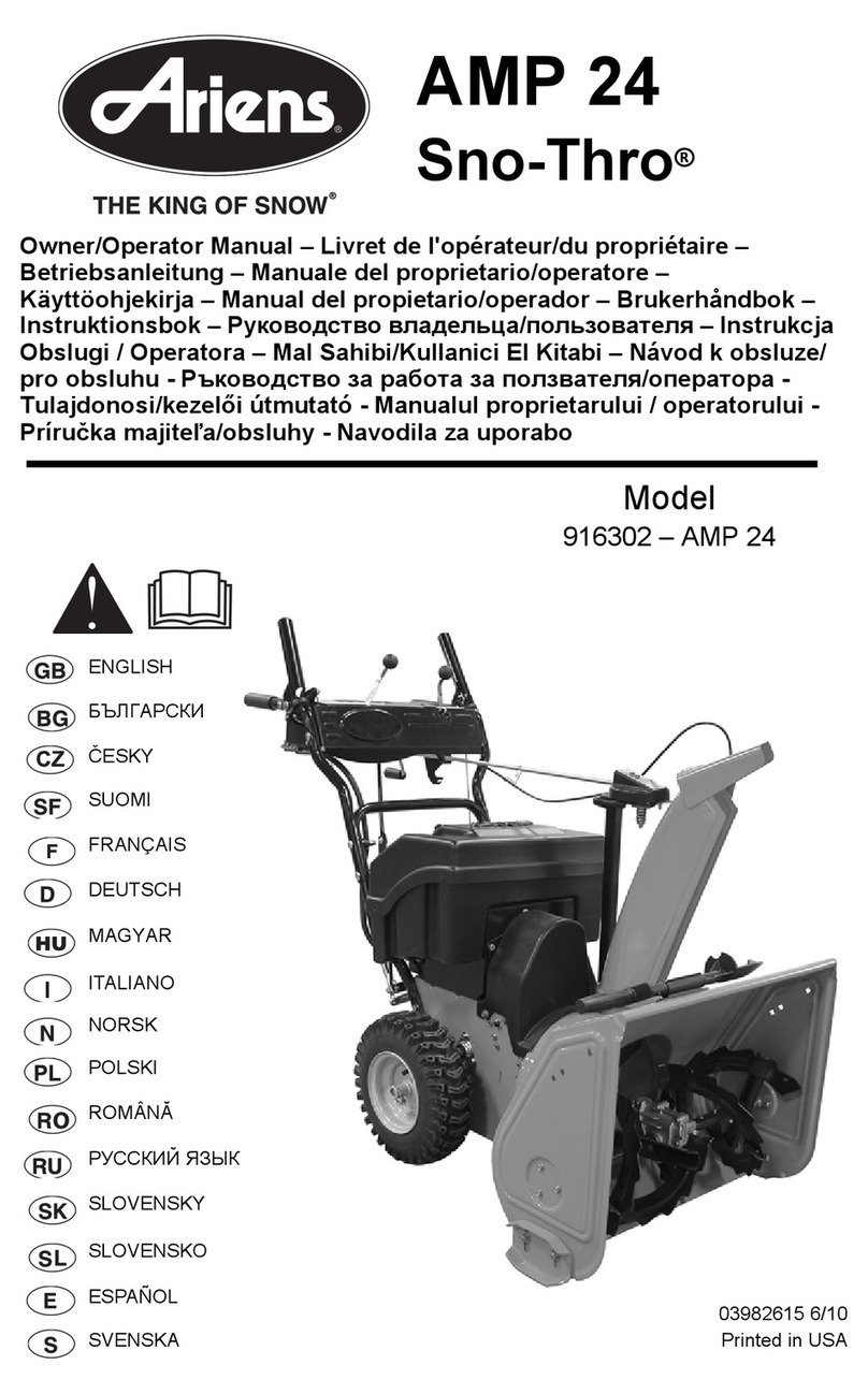 Ariens AMP 24 Sno-Thro Owner's/operator's manual