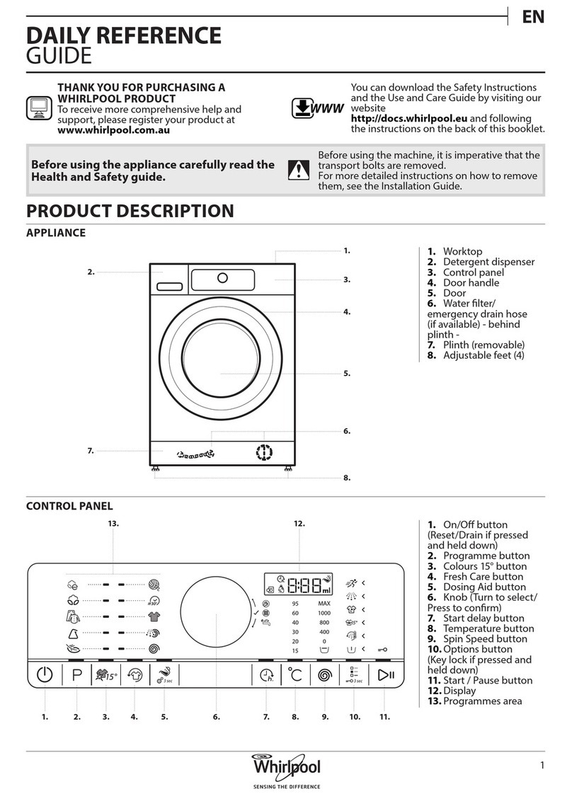 Whirlpool FSCR10420 Daily reference guide
