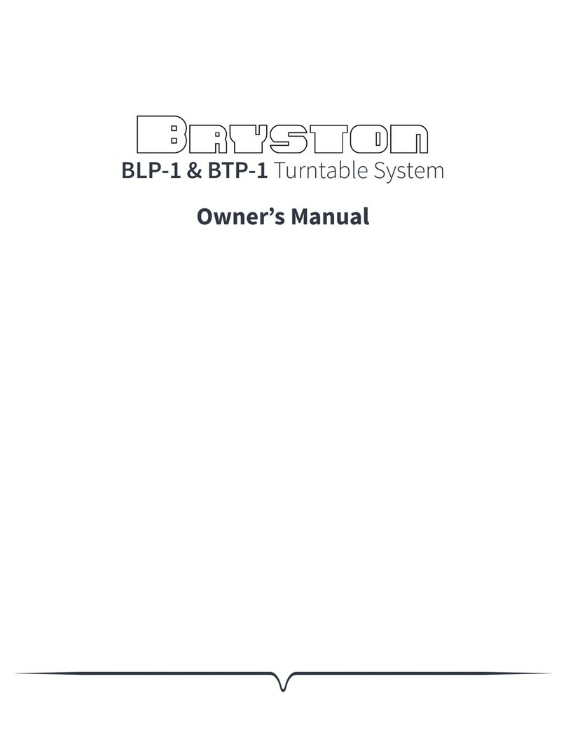 Bryston BLP-1 owner's manual
