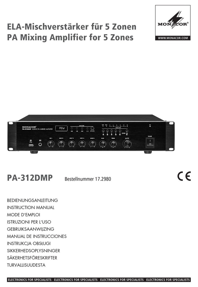 Monacor PA-312DMP User manual