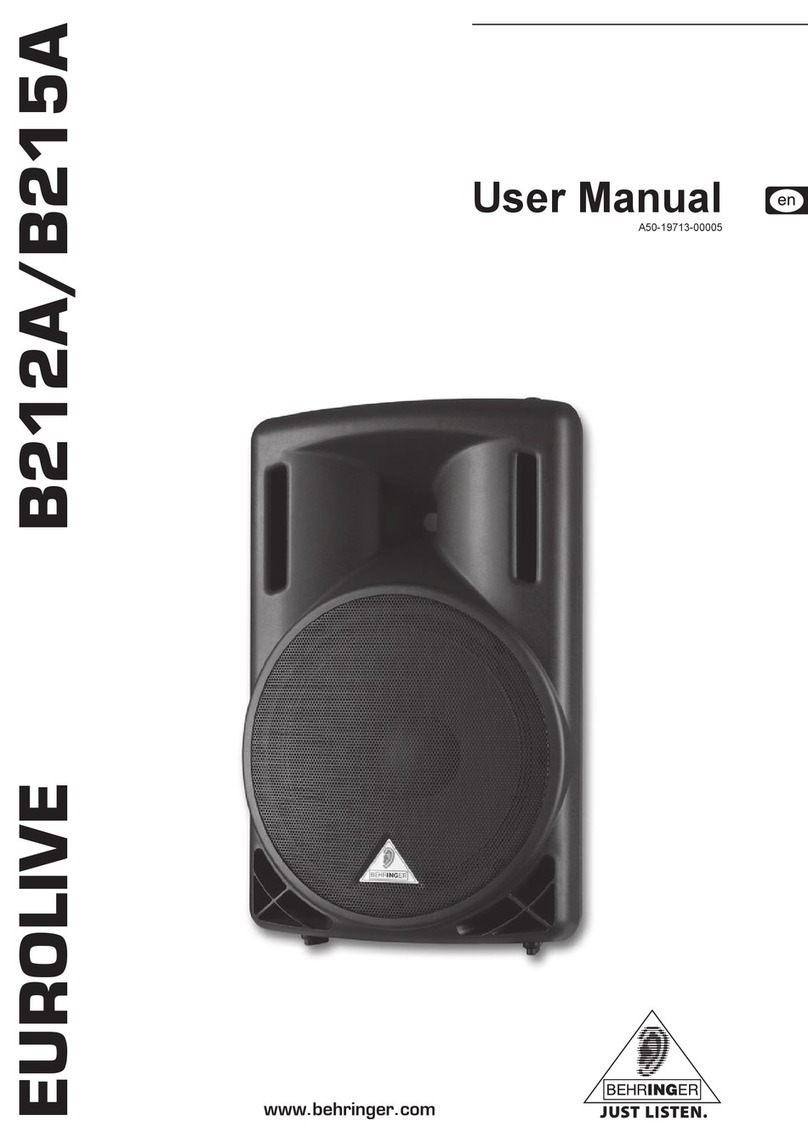 Behringer B212A user manual