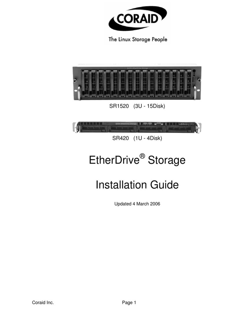 Coraid SR1520 User manual