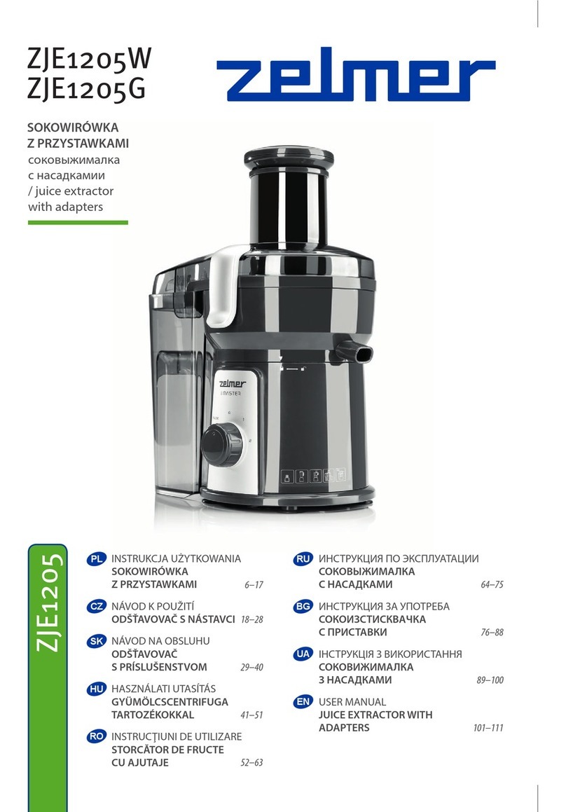 Zelmer ZJE1205W User manual