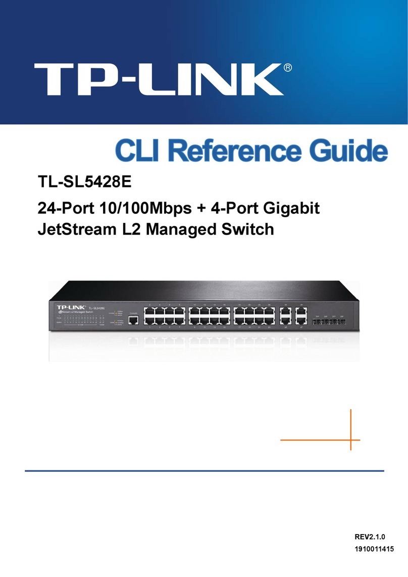 TP-Link JetStream TL-SL5428E User manual TP-Link JetStream TL-SL5428E User manual