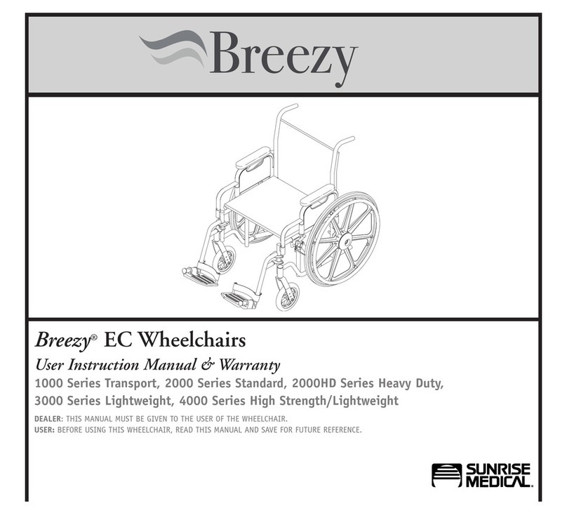 Sunrise Medical Breezy EC 1000 Series Transport User manual