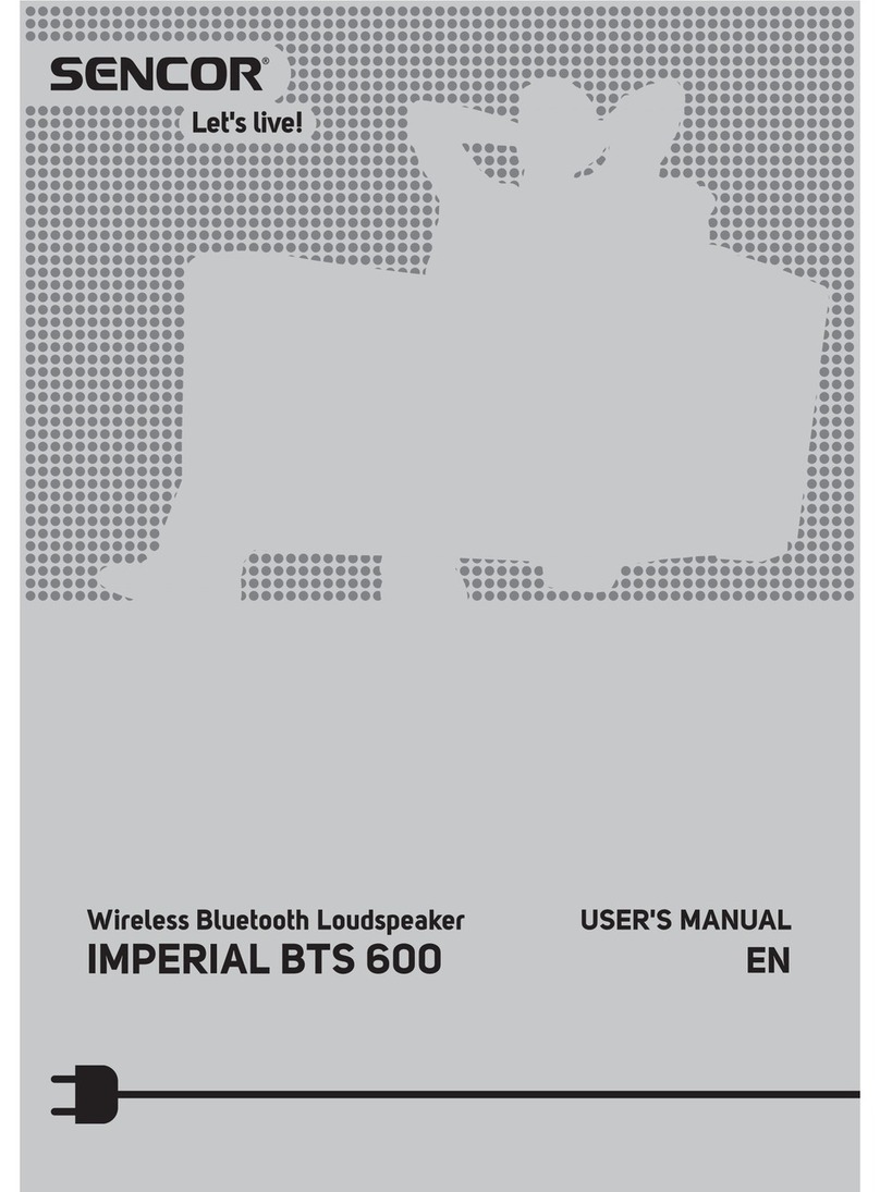 Sencor Imperial BTS 600 User manual Sencor Imperial BTS 600 User manual