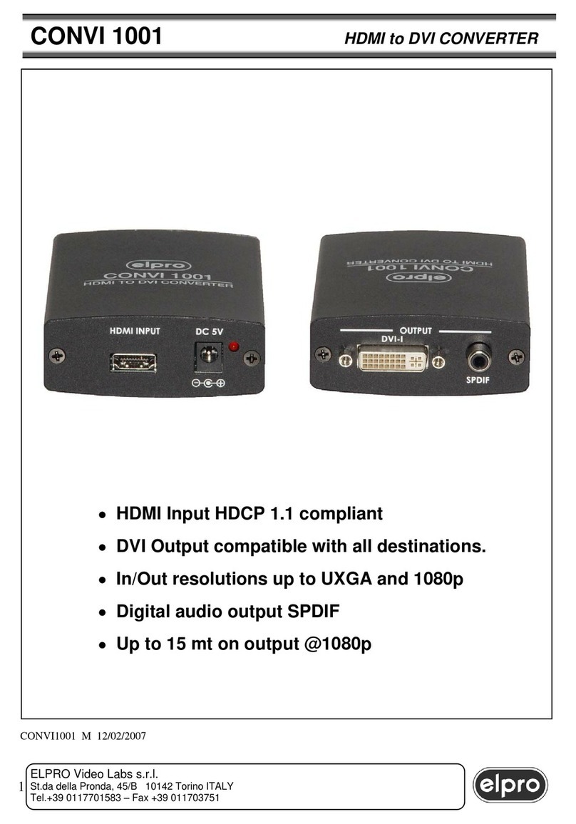ELPRO CONVI 1001 user manual