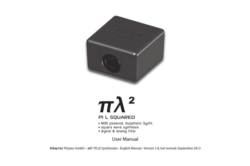 Ploytec Pi Lambda squared 2 PL2 User manual