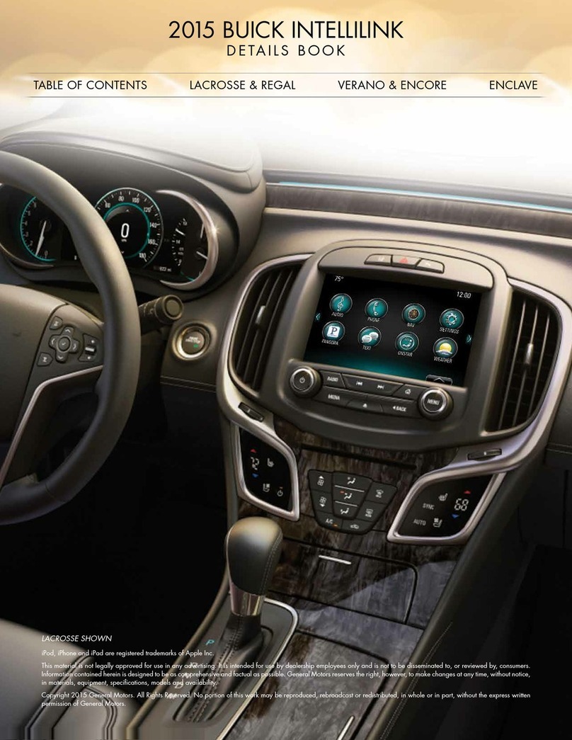 Buick 2015 IntelliLink Installation guide Buick 2015 IntelliLink Installation guide
