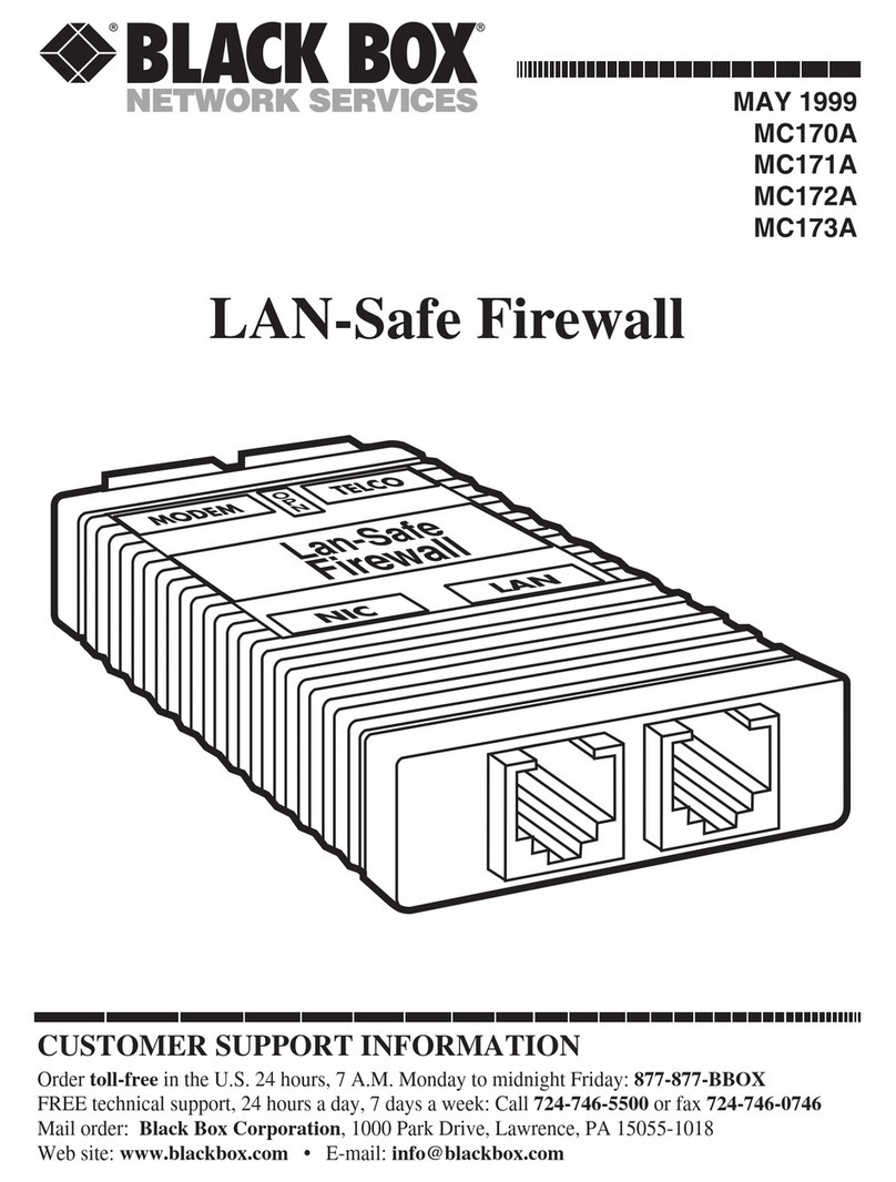 Black Box MC170A user manual