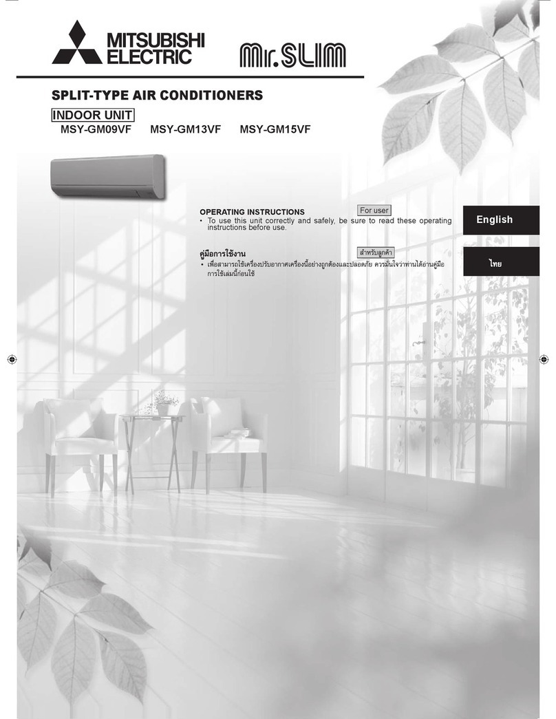 Mitsubishi Electric MSY-GM09VF User manual