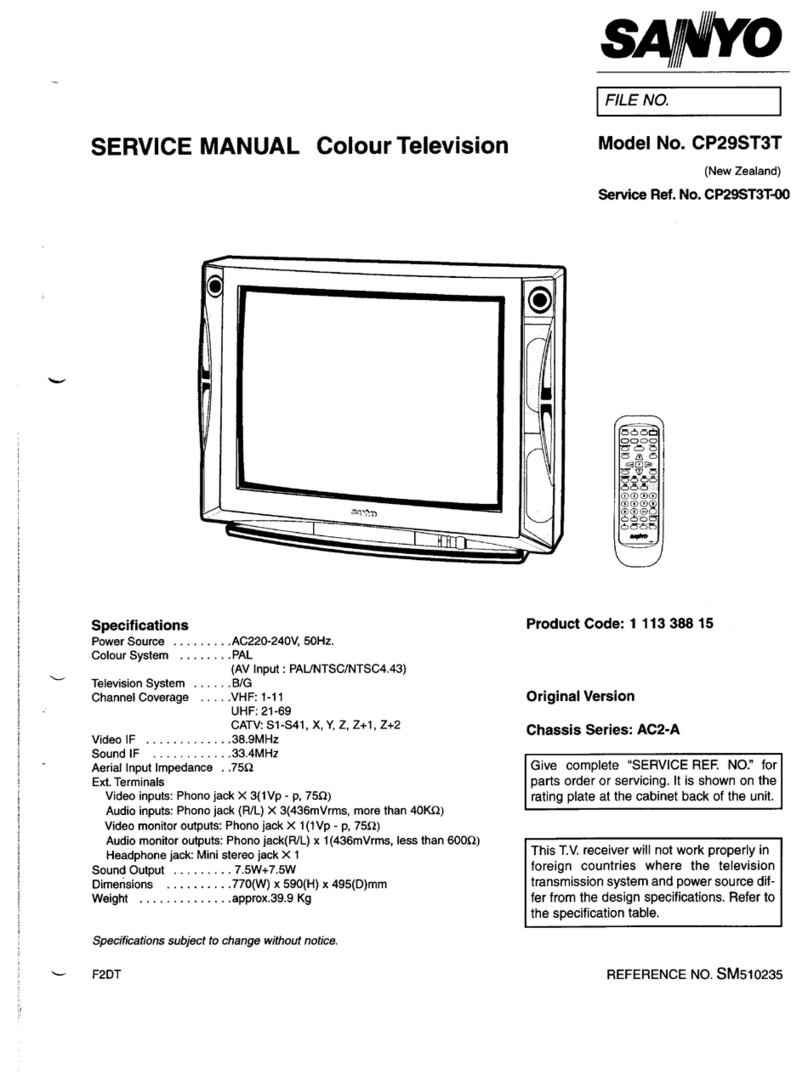 Sanyo CP29ST3T User manual Sanyo CP29ST3T User manual
