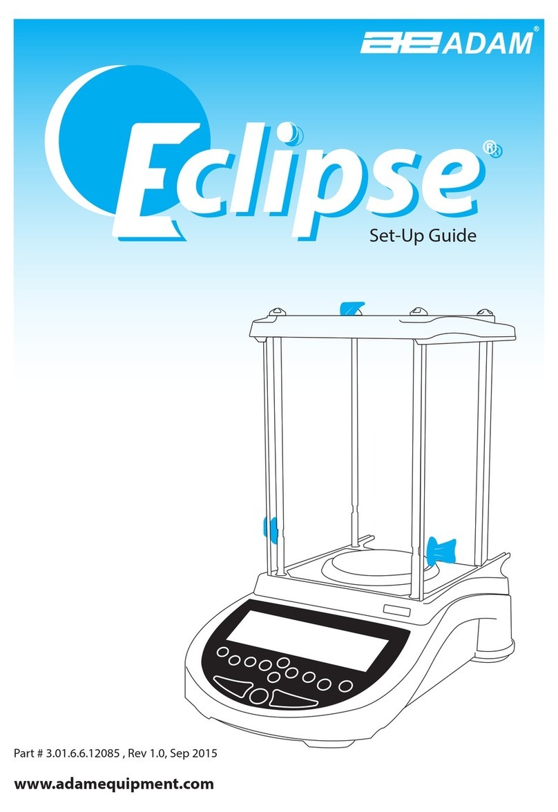 Adam Equipment ECLIPSE User manual Adam Equipment ECLIPSE User manual