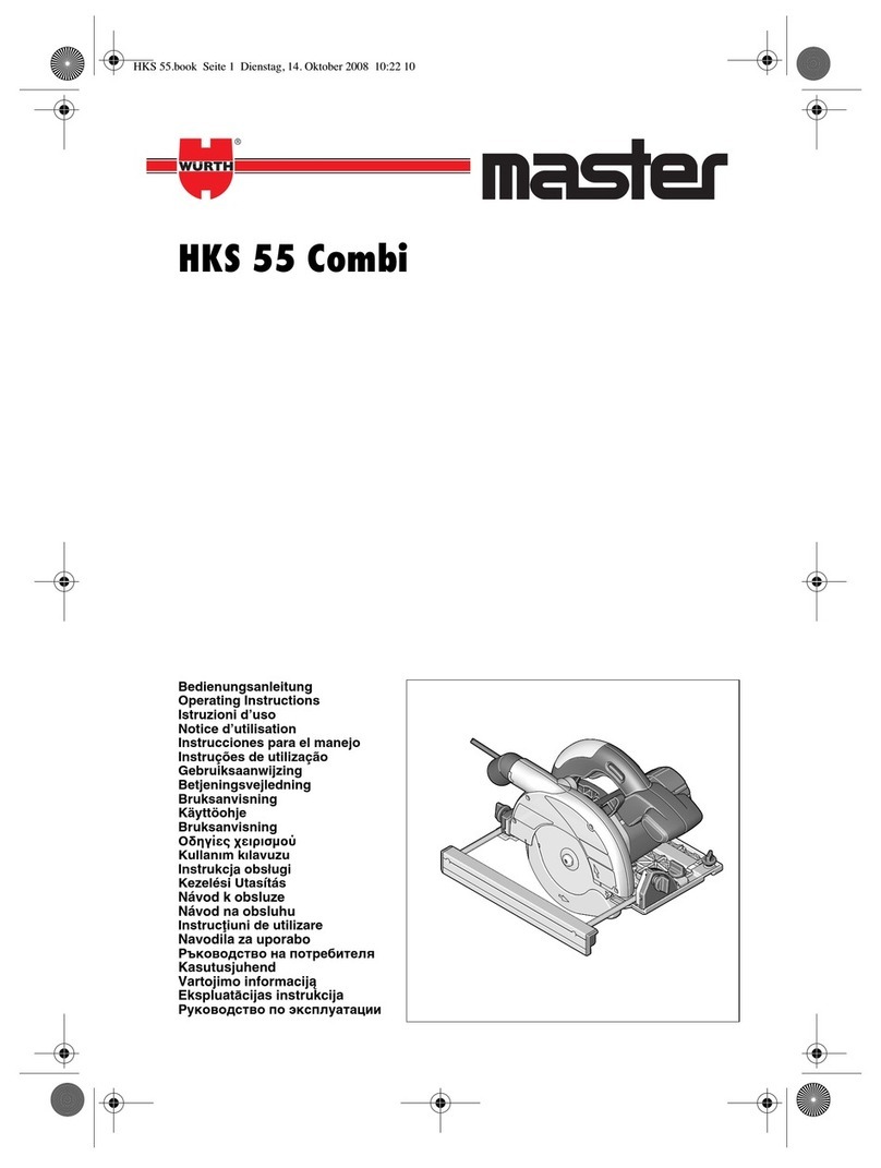 wurth HKS 55 Combi operating instructions