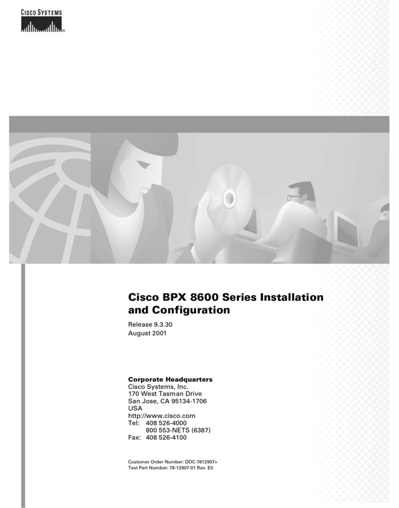 Cisco BPX-8620 Operating and maintenance instructions