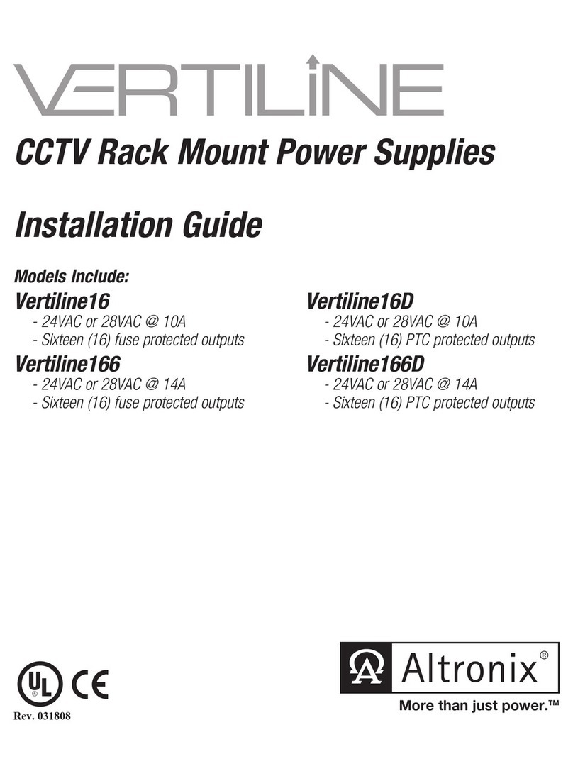 Altronix Vertiline16 User manual