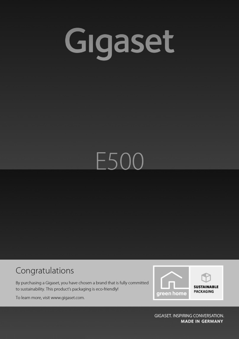 Gigaset E500 User manual