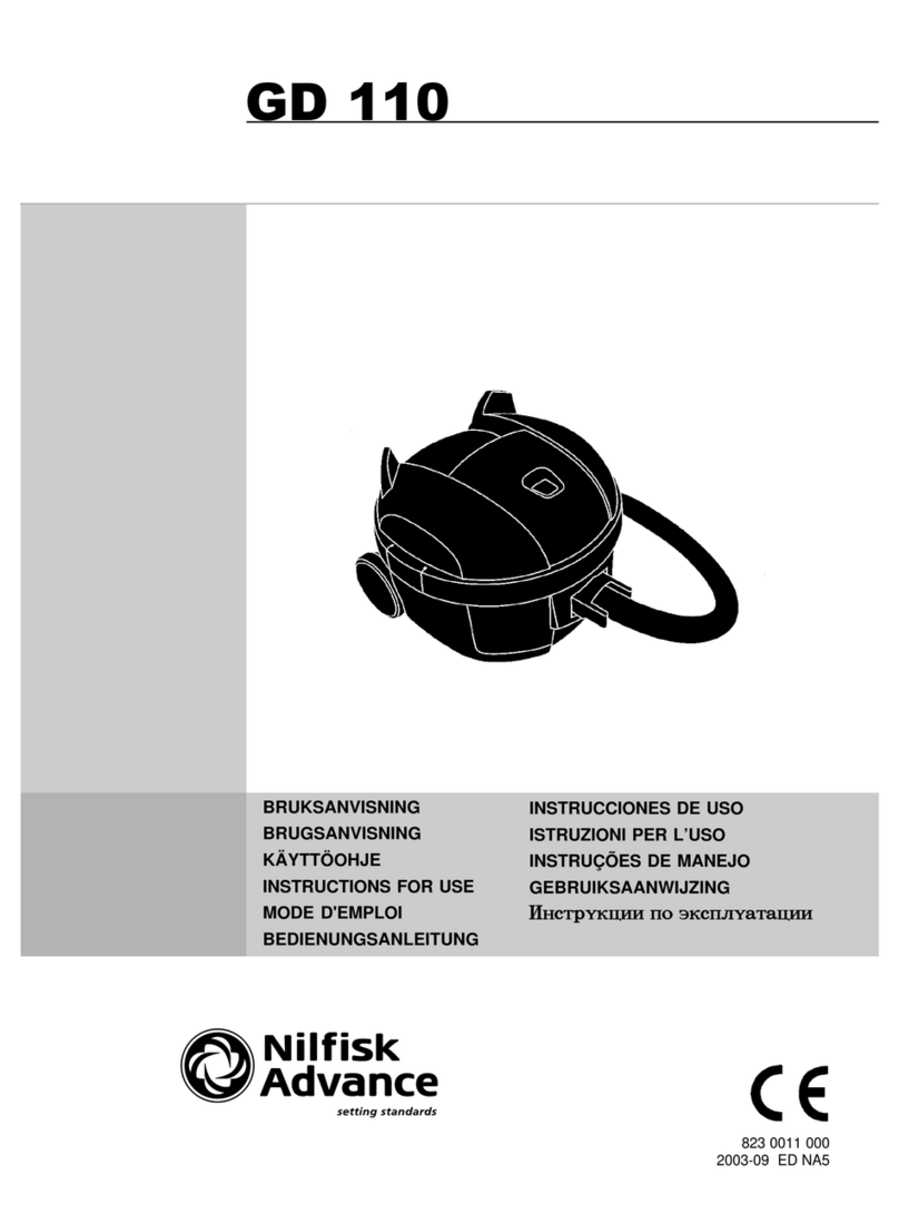 Nilfisk-Advance GD 110 User manual