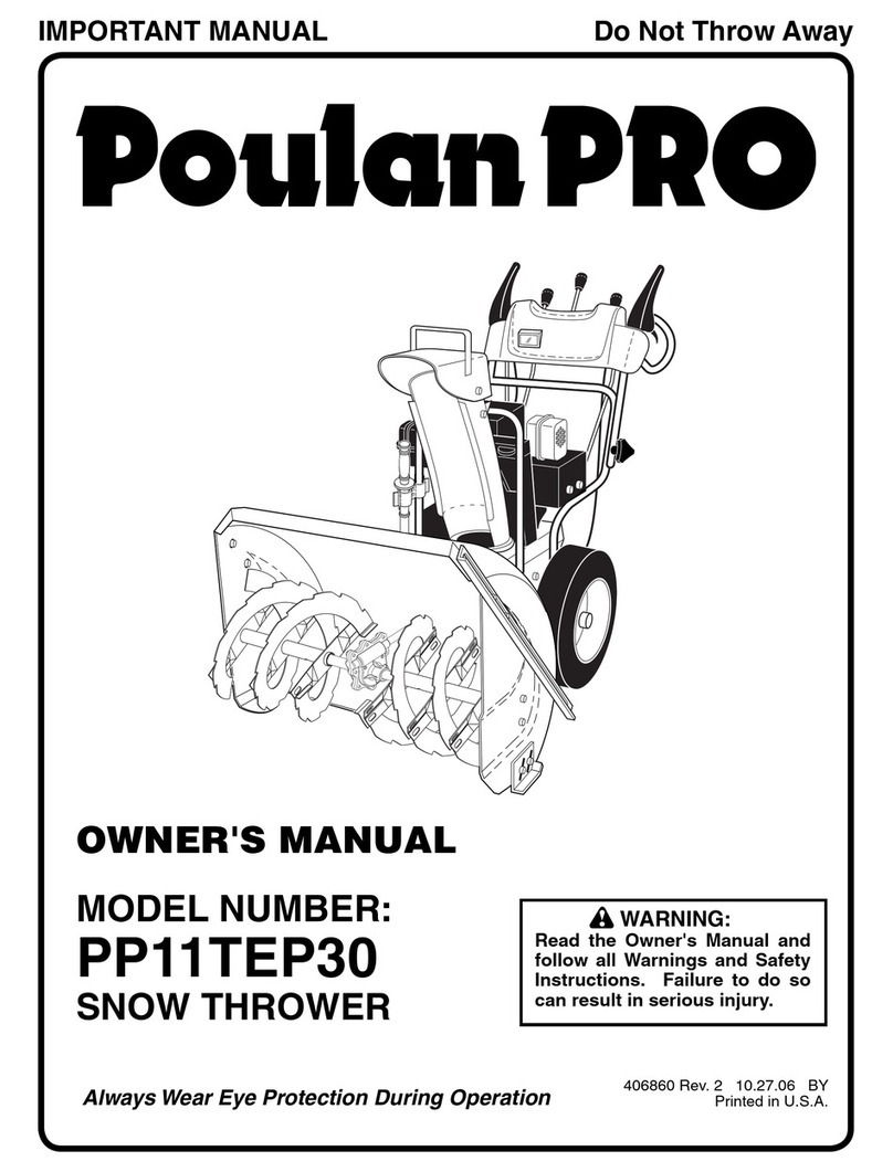 Poulan Pro PP11TEP30 owner's manual