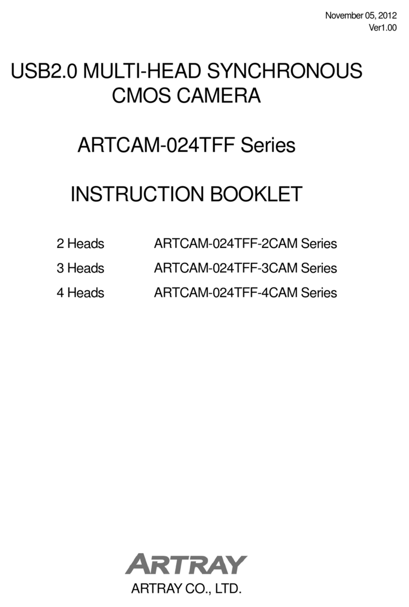 ARTRAY ARTCAM-024TFF Series Instruction booklet