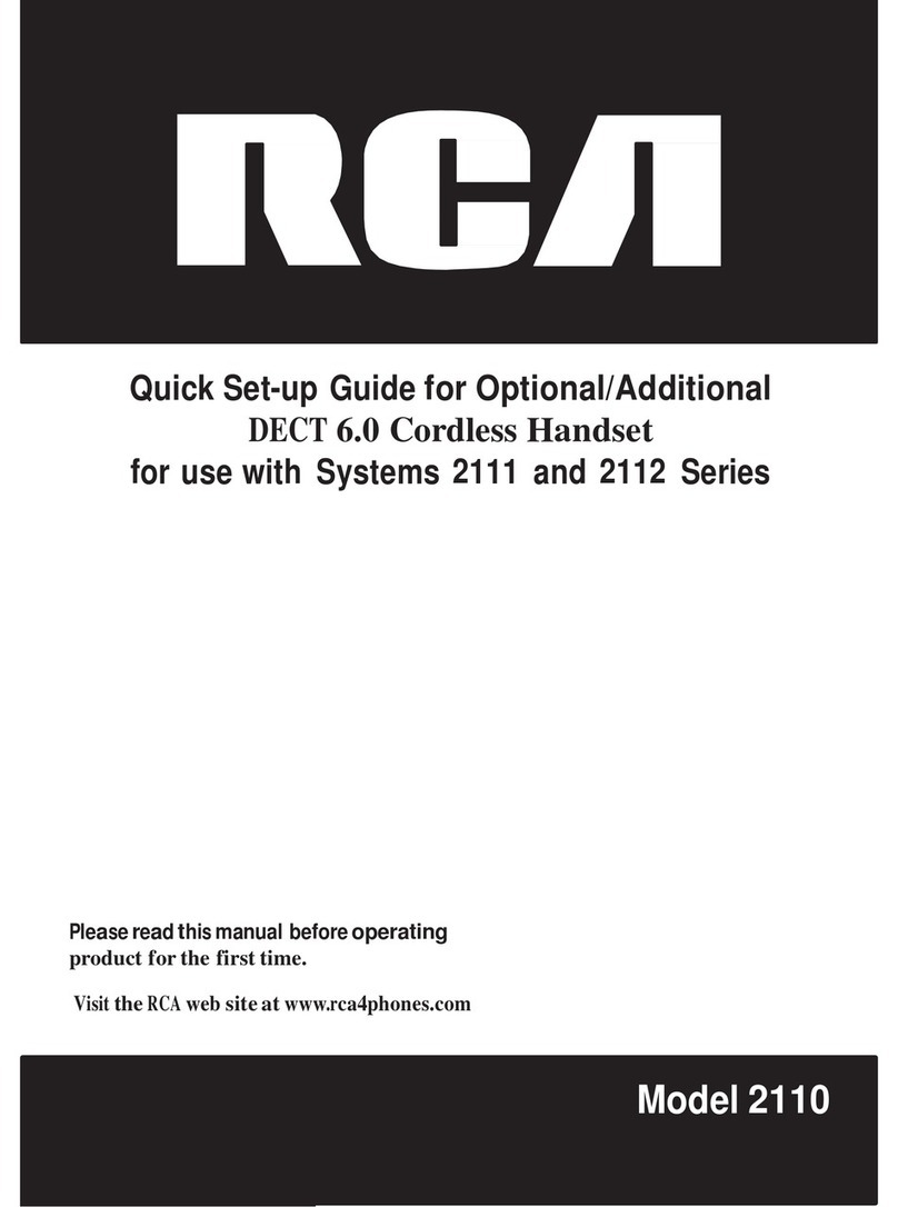 RCA 2110 User manual