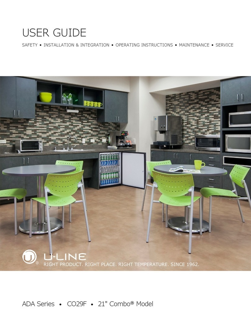 U-Line CO29F User manual
