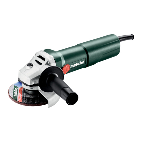 Metabo W 1000-125 User manual