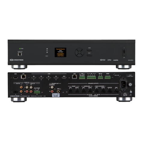 Crestron HD(I)-XSPA Operations & installation guide