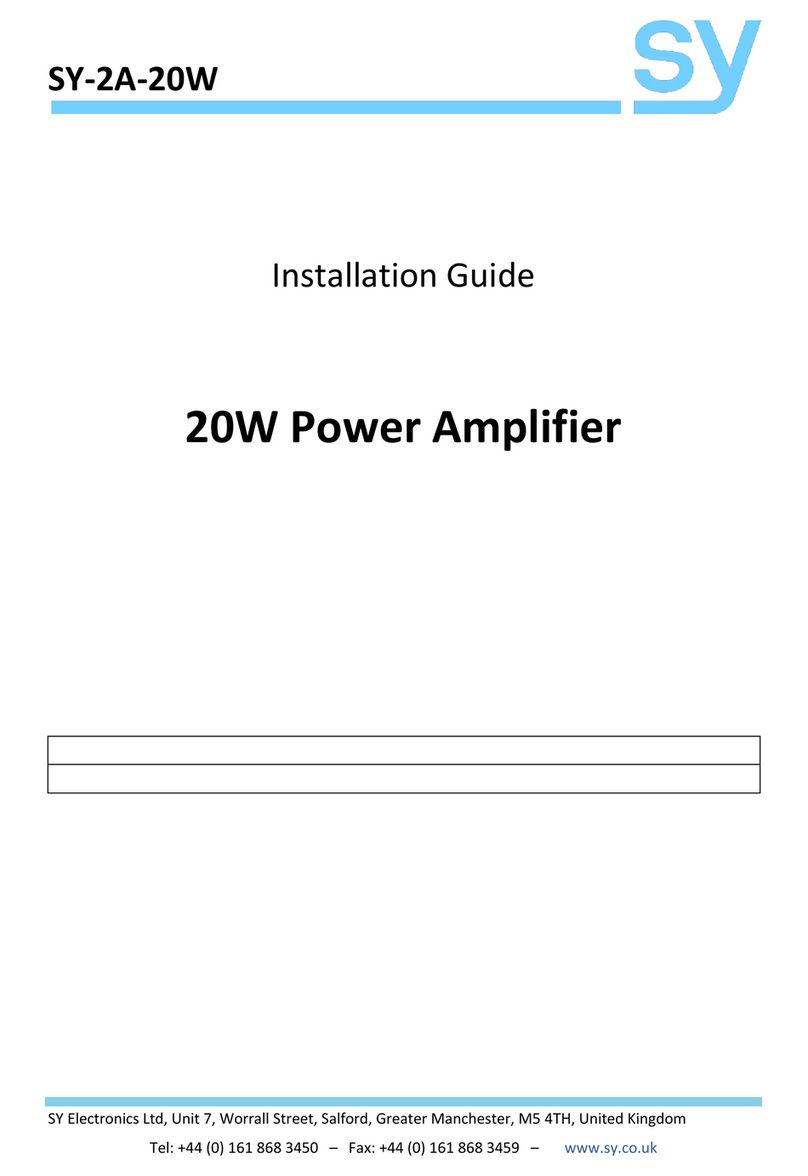 SY SY-2A-20W installation guide