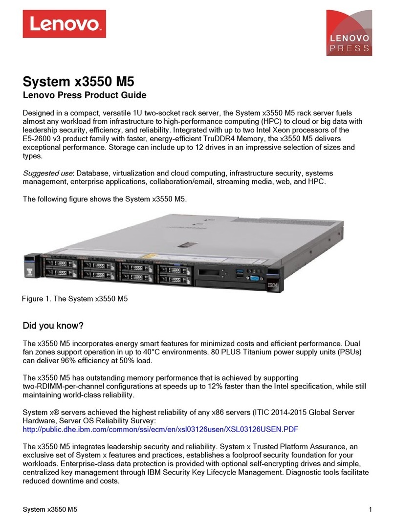 Lenovo System x3550 M5 User manual