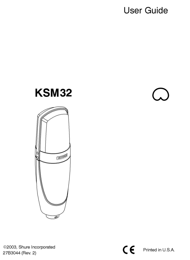 Shure KSM32 User manual