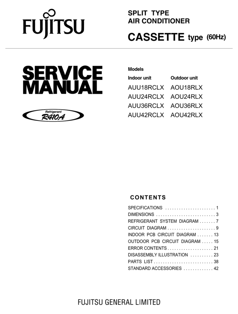 Fujitsu AUU18RCLX User manual