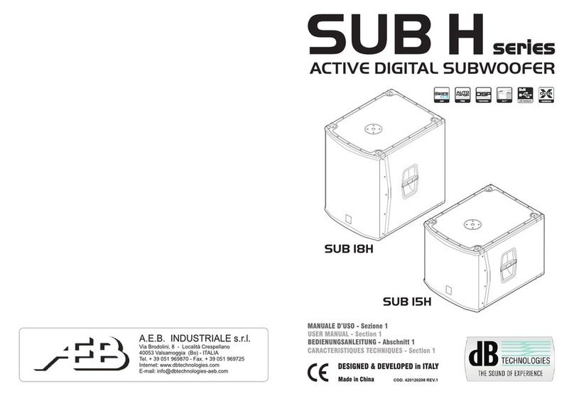 AEB SUB 18H user manual