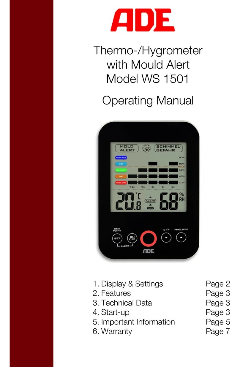 ADE WS 1501 operating manual