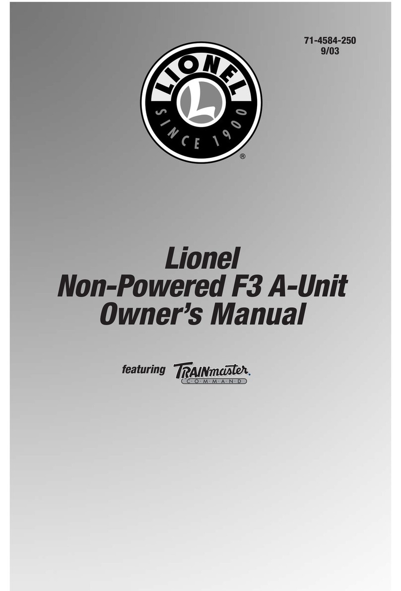 Lionel Non-Powered LEGACY RailSounds Super Bass F3... owner's manual