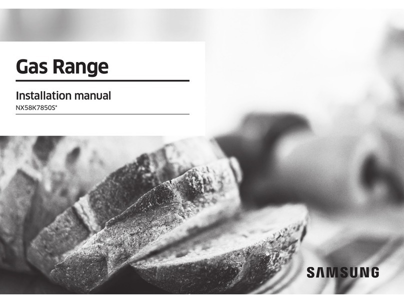 Samsung NX58K7850S SERIES installation manual