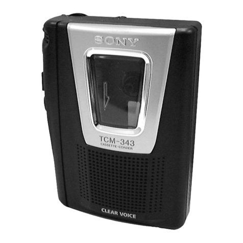 Sony TCM-343 User manual