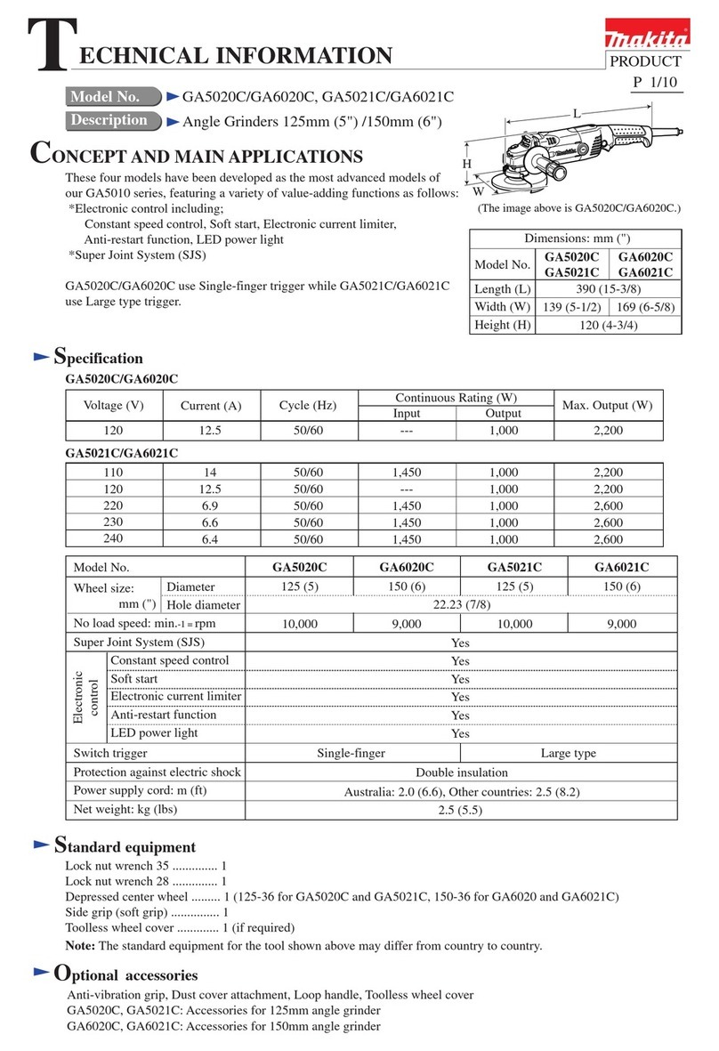 Makita GA5020C User instructions